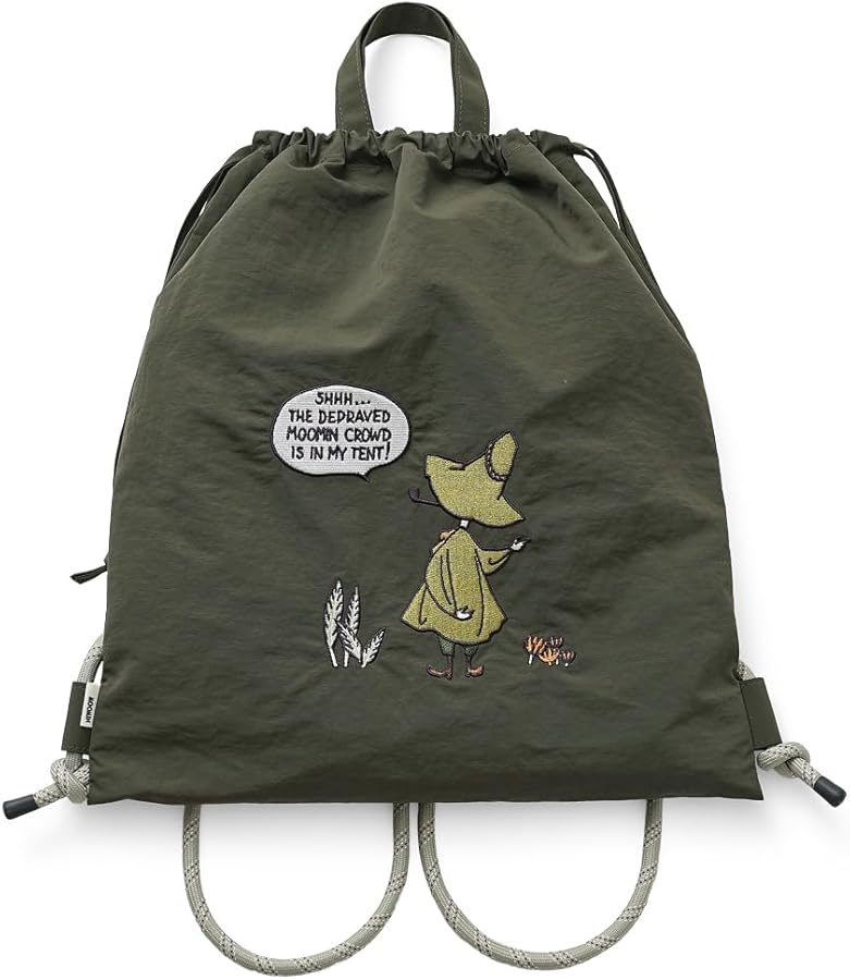 Amazon.co.jp: [ムーミン] リュック ナップザック 巾着ナップザック